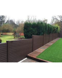 Eurocell Eco Composite Fencing - Walnut - 1.83m x 300mm 