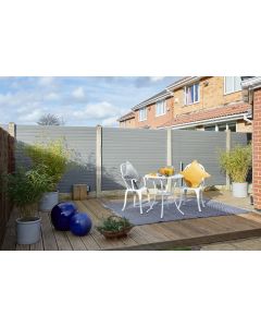 Eurocell Eco Composite Fencing - Graphite - 1.83m x 300mm 