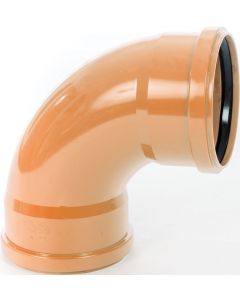 Sewer 110mm x 90deg Short Radius Bend D/Socket