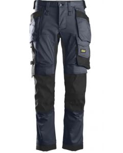 Snickers AW Stretch Trousers Navy/Black Size 88: W30 x L30