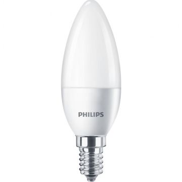 LED 40w B35 E14 Warm White Frosted Non Dim 2pk Philips LED
