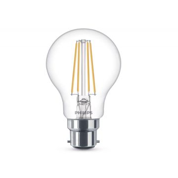 Philips Classic LED 60W Bayonet Cap Filament Non-Dimmable Light Bulb - Pack of 33pk 