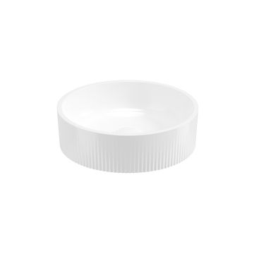 Reed Round Countertop Wash Basin Gloss White