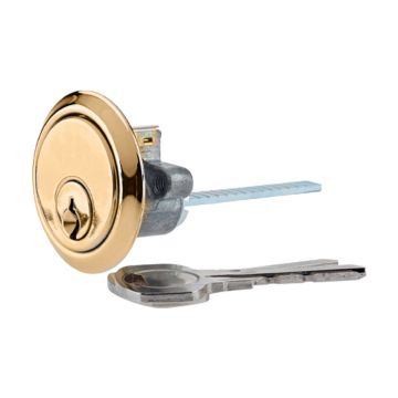 Yale Essentials Replacement Rim Cylinder Door Lock - Brass 