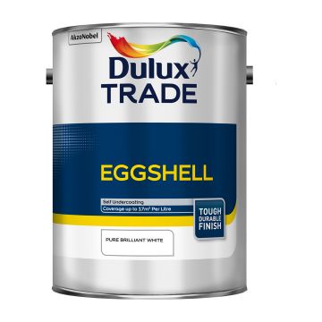 Dulux Trade Eggshell 5lt - Brilliant White