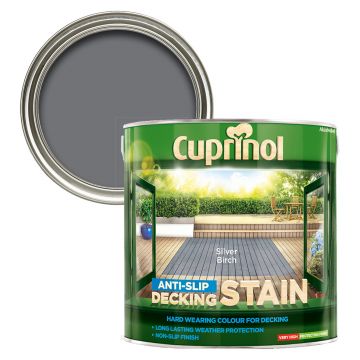Cuprinol Anti-Slip Decking Stain Silver Birch 2.5l