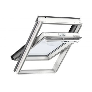 Velux Centre Pivot Roof Window GGL SK08 2070 -  White Painted - 1140mm x 1400mm
