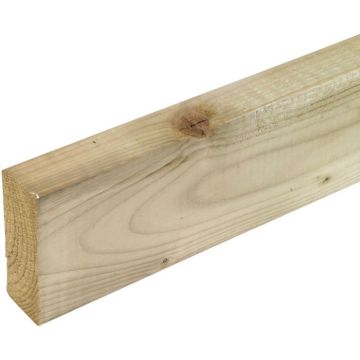 125mm x 44mm Rough White Deal Treated