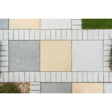 Shelbourne Silver Granite Paving Flag Ground 400 x 400 x 40mm (84pcs per Pack)