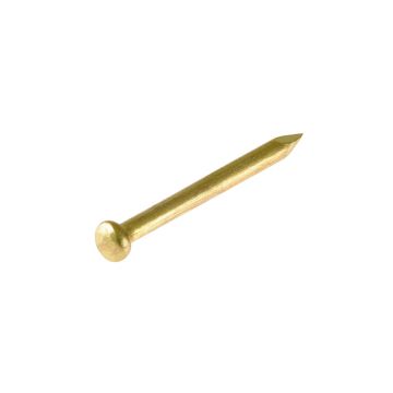Round Nail Brass Plated 1.4 x 25mm