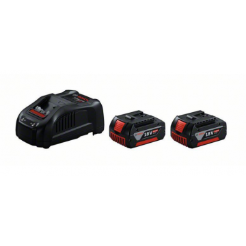 Bosch 18v Starter Set 2 x 5ah Batteries & Charger Battery Starter Set