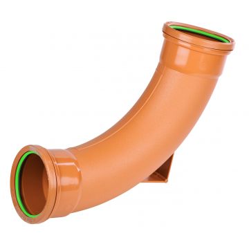 Sewer 110mm x 92.5deg Med/Long Radius Bend Double Socket