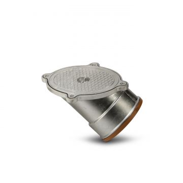 Polysewer Rodding Eye Sealed Oval Top 150mm Sewer (Alu)