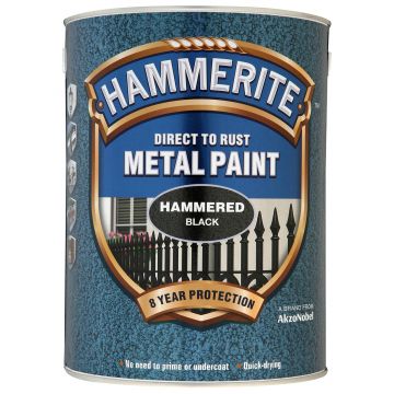 Hammerite Hammered Black 5l