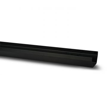 Polypipe Rs201 4m Black Sq Gutter 112mm