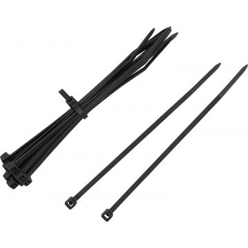 Black L 150mm W 3.8mm Cable Tie Pack Of 100