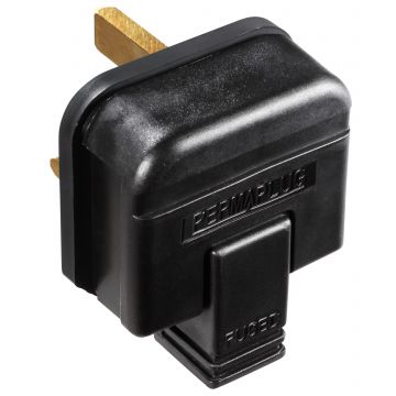 13 Amp Heavy Duty Plug Black