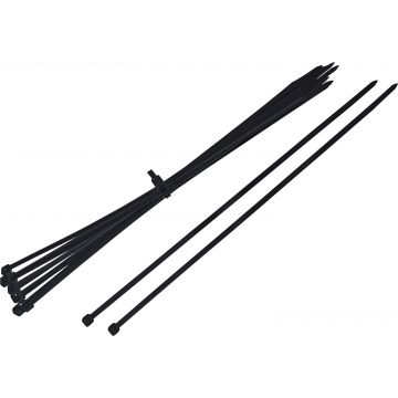 Black L 370mm W 4.8mm Cable Tie Pack Of 100