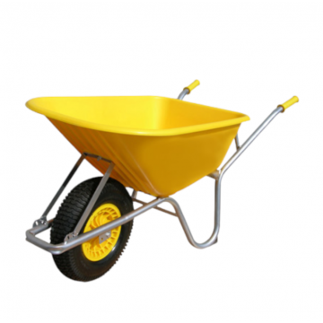 Builders Barrow Yellow 110ltr H/D Tyre
