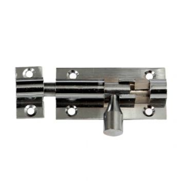 Barrel Bolt Chrome 4" (1) .