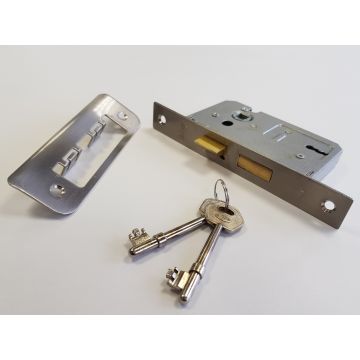 BWS 2.5" Sn 2 Lever Mortice Lock