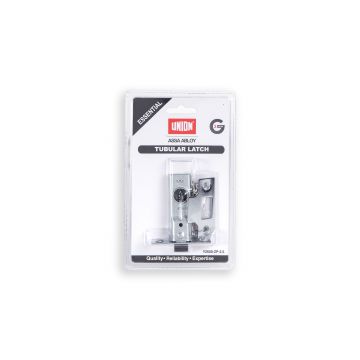 Union Essential Zinc Plated Tubular Latch - 2.5" 