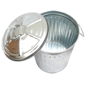 Dustbin Galvanised + Lid 80 Ltr