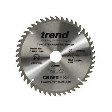 Trend Craft Saw Blade 210mm x 48 Csb/21048