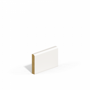 Primed MDF Chamfered 6mm x 6mm Skirting - 18mm x 94mm x 4.2m (SAM5061)