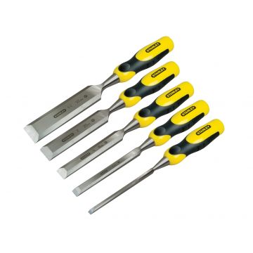 Stanley D/Grip Strike Cap Chisel Set (5) 2-16-885