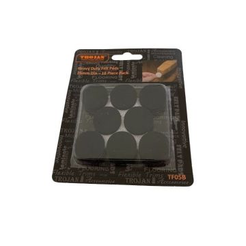 Trojan Felt Pads Round 1" (16pcs) Black