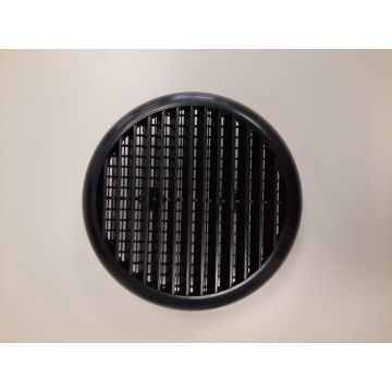 Innovator Round Louvered Vent Black