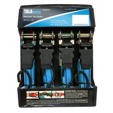 Tala Ratchet Tie Down Set 4 Piece Ta69024