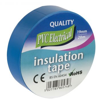 Rhino PVC Insulation Tape 19mm x 20m Blue