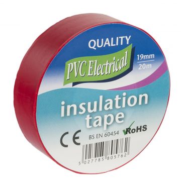 Rhino PVC Insulation Tape 19mm x 20m Red