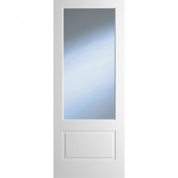 Indoors Dover Clear Glass White Primed Door - 78 Inch x 30 Inch (1981mm x 762mm)