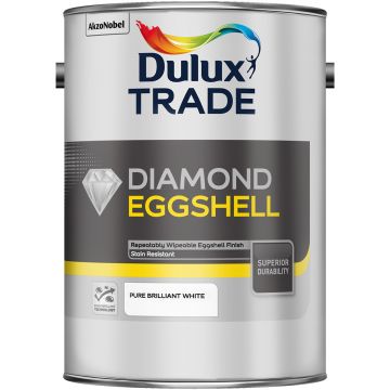 Dulux Trade Diamond Eggshell Brilliant White 5l