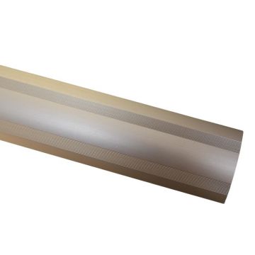 Self Adhesive Uni-Coverstrip 60mm x 1m Big Foot Brushd Silvr Trojan