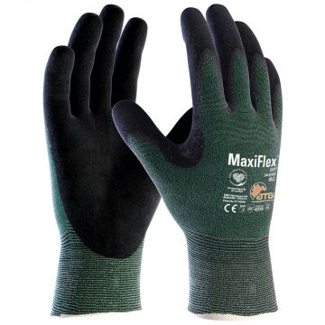 Maxiflex Cut 3 Resistant Nitrile Grip Coated Gloves (72) - Green - Size 9
