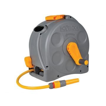 Hozelock 2 in 1 Compact Hose Reel & 25m of Starter Hose