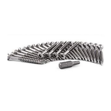 Cedral Screw C18 Torc & Wing 100/box Slate Grey