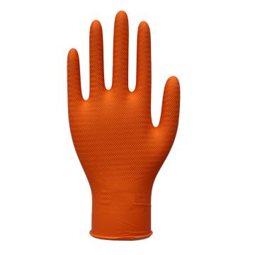 Orange Gripper Gloves Large 100/box