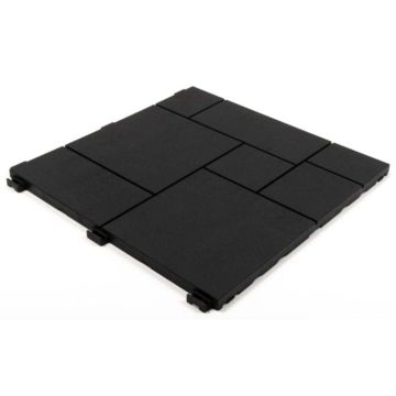 MultyHome Mosaic Deck Tiles 30 x 30cm – Graphite (Pack of 6)