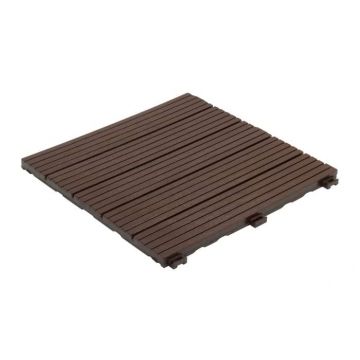 MultyHome Cosmopolitan Deck Tiles 30 x 30cm – Coffee (Pack of 6)