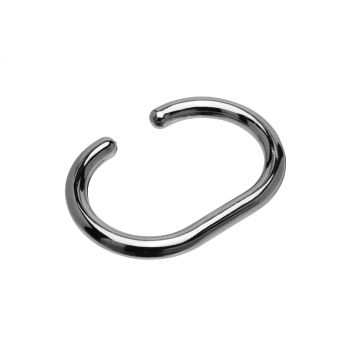 C Shape Curtain Ring - Chrome