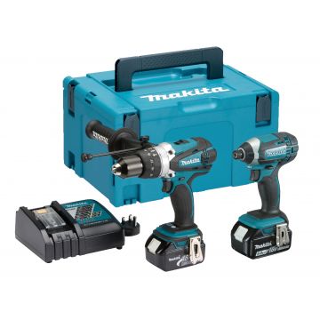 Makita Combi Drill/Impact Driver Dlx2145tj 18v