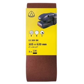 Klingspor LS309 XH Sanding Belts G40 - Pack of 3 - 75mm x 533mm