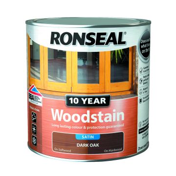 Ronseal 10 Year Woodstain 750ml Dark Oak