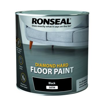Diamond Hard Floor Paint 2.5l Black