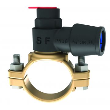 Push Fit Self Tapping Saddle 4" x 20mm